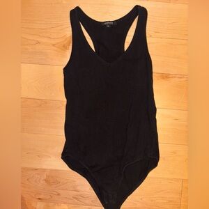 Black Sleeveless Bodysuit